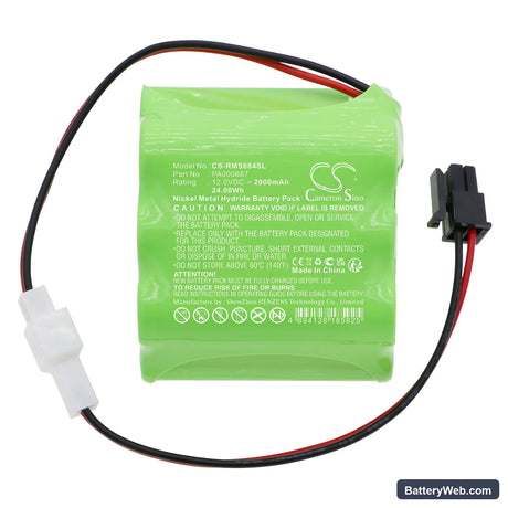 Roma Rollladen shutter Replacement Battery, 12V, 2000mAh, Ni-MH 3