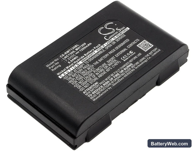 Ravioli MH1300 Replacement Battery, 7.2V, 1200mAh, Ni-MH 1