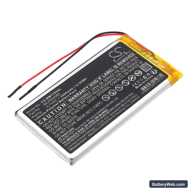Rand McNally TND-70 Replacement Battery, 3.7V, 3500mAh, Li-Polymer 1