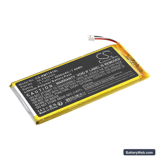 Rand McNally TND-740C Replacement Battery, 3.7V, 2000mAh, Li-Polymer 1