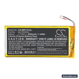 Rand McNally TND-740C Replacement Battery, 3.7V, 2000mAh, Li-Polymer 3