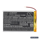 Rand McNally TND-T80B Replacement Battery, 3.7V, 4000mAh, Li-Polymer 3