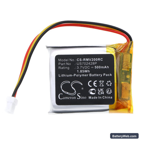 Razer Viper Ultimate Replacement Battery, 3.7V, 500mAh, Li-Polymer 3