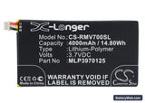 Verizon Elipsis QMV7A 7in Replacement Battery, 3.7V, 4000mAh, Li-Polymer 1