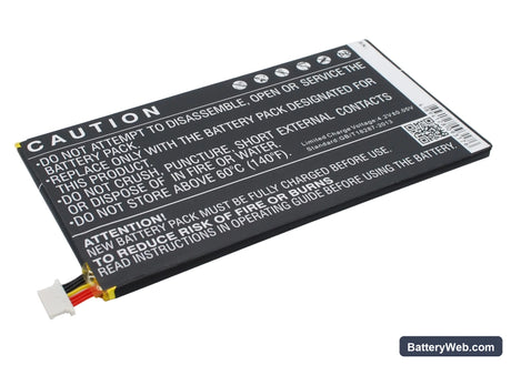 Verizon Elipsis QMV7A 7in Replacement Battery, 3.7V, 4000mAh, Li-Polymer 4