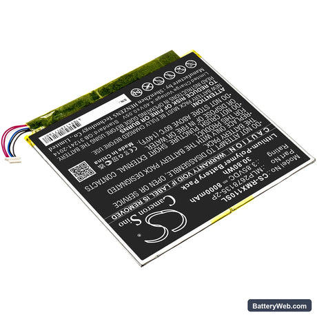 Verizon Ellipsis 10 HD Replacement Battery, 3.85V, 8000mAh, Li-Polymer 2