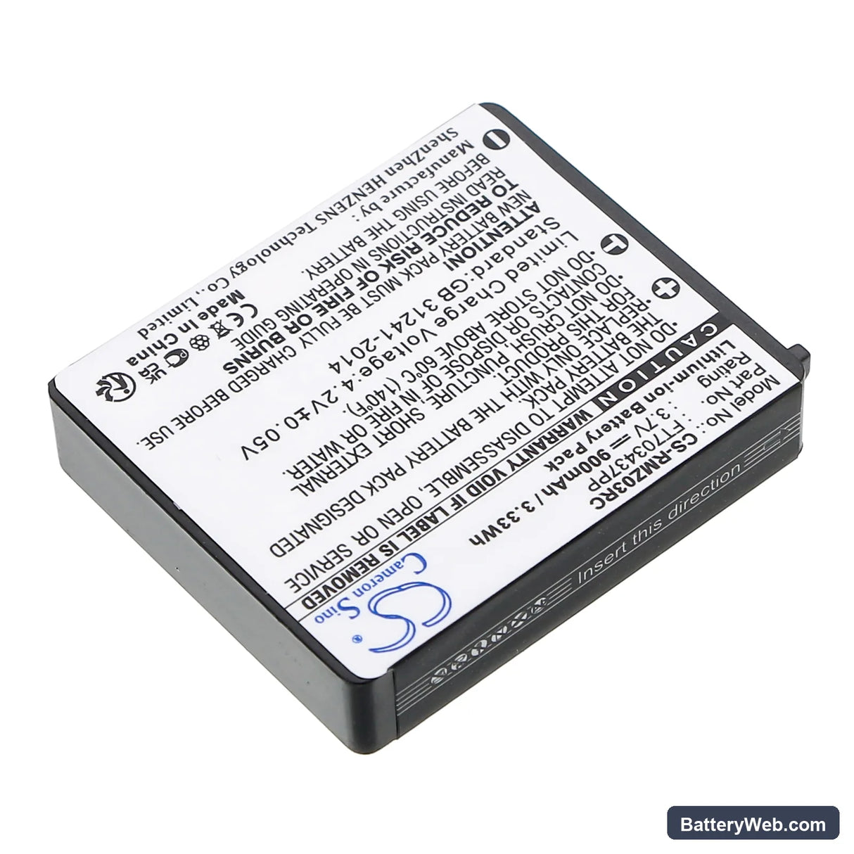 Razer RC03-001201 Replacement Battery, 3.7V, 900mAh, Li-ion 2