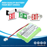 Resistacap Inc N250AAAF3WL Replacement Battery, 3.6V, 700mAh, Ni-MH 6