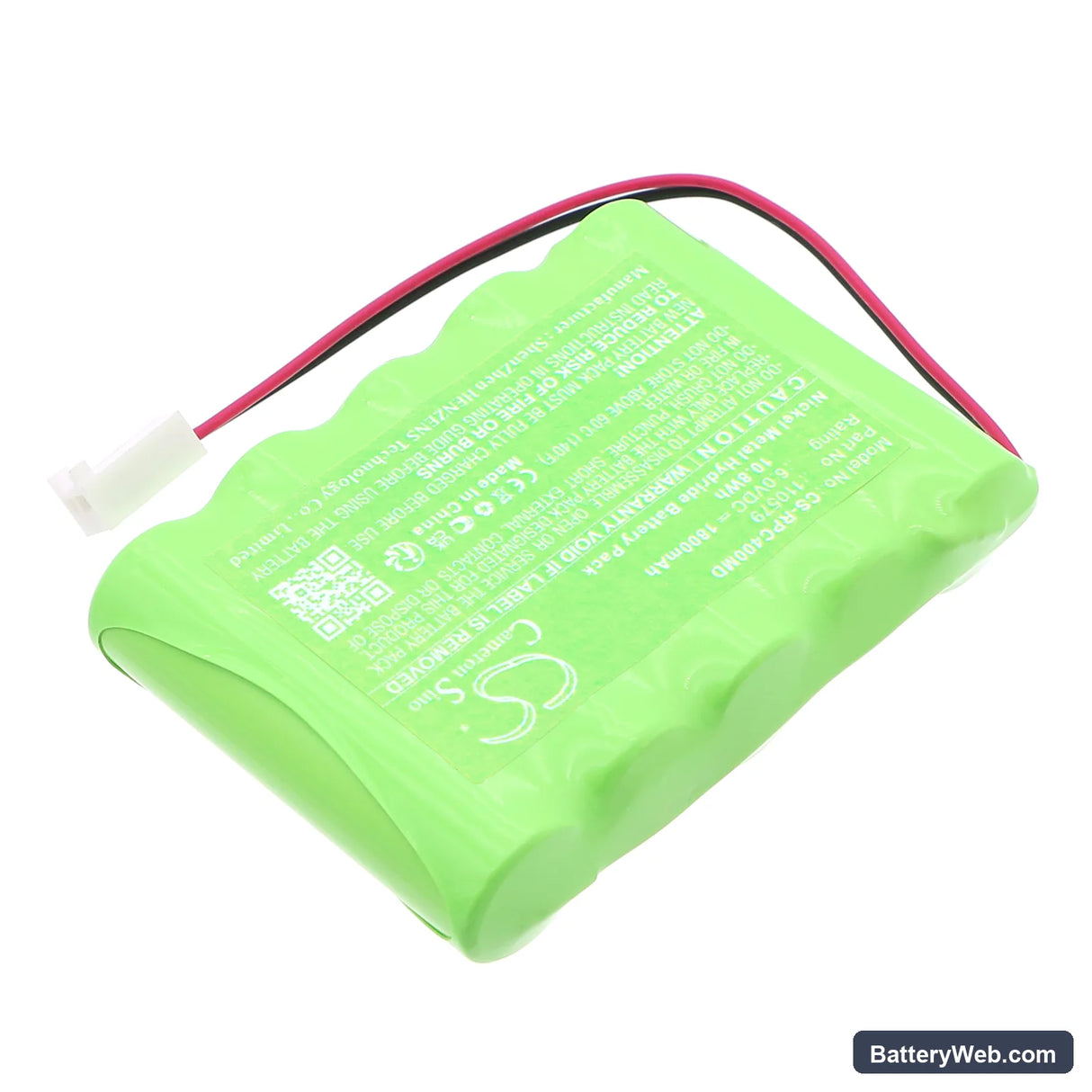 Respironics 60 monitor Replacement Battery, 6V, 1800mAh, Ni-MH 2