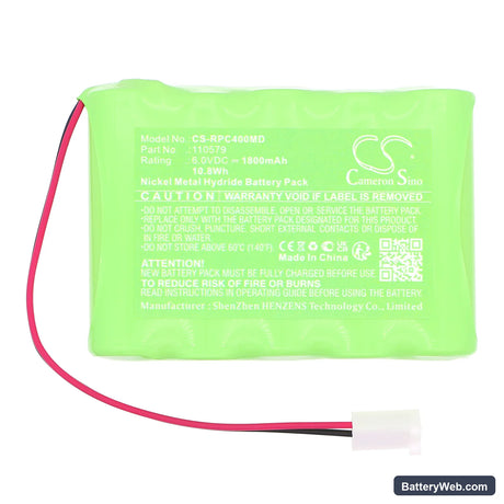 Respironics 60 monitor Replacement Battery, 6V, 1800mAh, Ni-MH 3