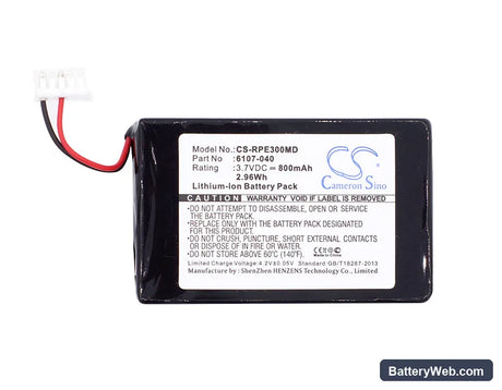 Rainin EDP3 Replacement Battery, 3.7V, 800mAh, Li-ion 3
