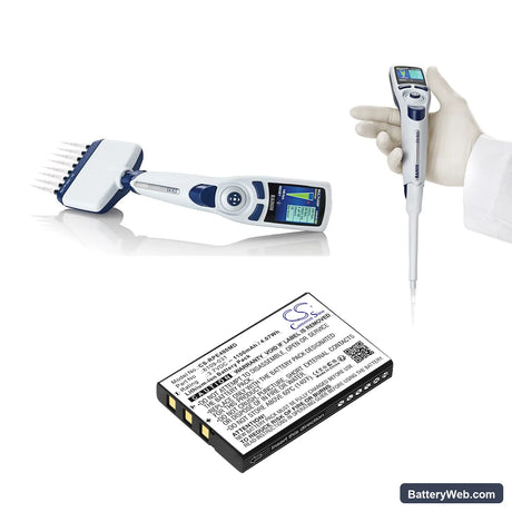 Rainin E4 pipette Replacement Battery, 3.7V, 1100mAh, Li-ion 4