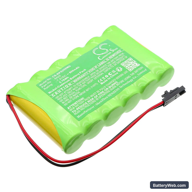 Respironics 2500 Smart Recorder Replacement Battery, 7.2V, 800mAh, Ni-CD 1