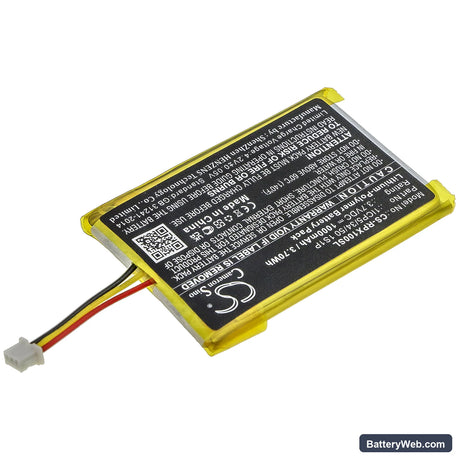 Razer OPUS X Replacement Battery, 3.7V, 1000mAh, Li-Polymer 2