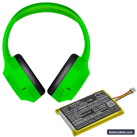 Razer OPUS X Replacement Battery, 3.7V, 1000mAh, Li-Polymer 6