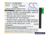 Verizon Ellipsis 8 Replacement Battery, 3.7V, 4000mAh, Li-Polymer 5