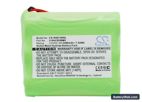 Roberts Sports Dab1 Replacement Battery, 3.6V, 2200mAh, Ni-MH 1