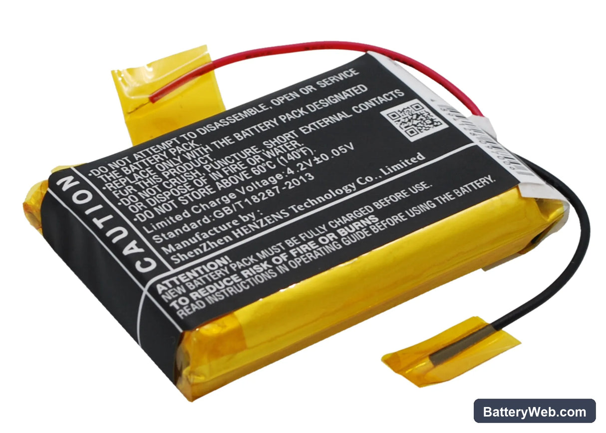 Roberts Sports Dab2 Replacement Battery, 3.7V, 1850mAh, Li-Polymer 5
