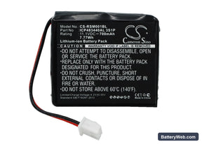 Ratiotec Soldi Smart Replacement Battery, 11.1V, 700mAh, Li-ion 1