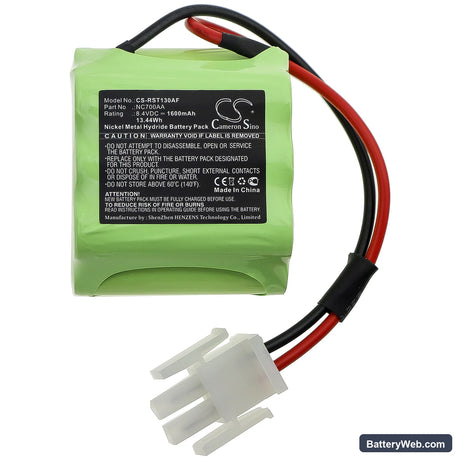 Record STA13 Replacement Battery, 8.4V, 1600mAh, Ni-MH 3