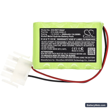 Record STA15 Replacement Battery, 12V, 2000mAh, Ni-MH 3