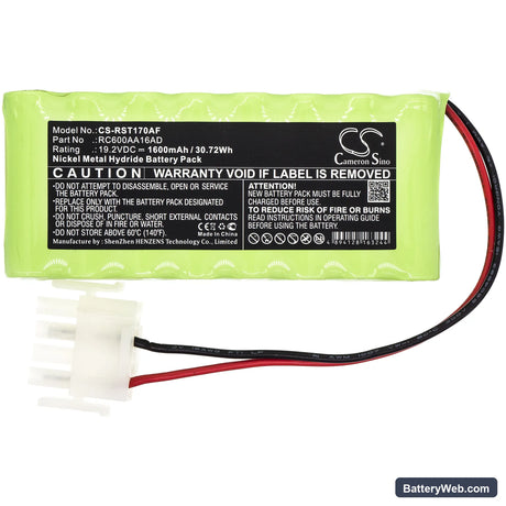 Record STA17 Replacement Battery, 19.2V, 1600mAh, Ni-MH 3
