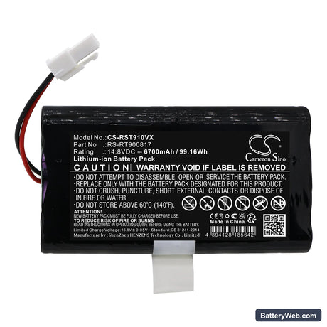 Rowenta Smart Force Cyclonic RR8021 Replacement Battery, 14.8V, 6700mAh, Li-ion 3