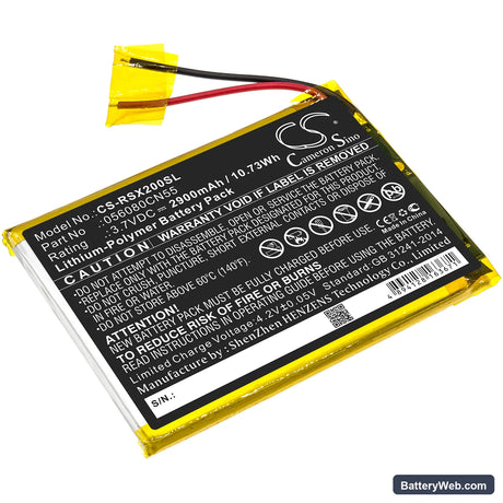 Oregon Scientific Meep Replacement Battery, 3.7V, 2900mAh, Li-Polymer 1