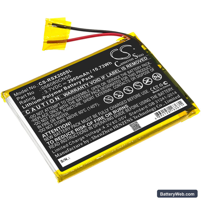 Oregon Scientific Meep Replacement Battery, 3.7V, 2900mAh, Li-Polymer 1