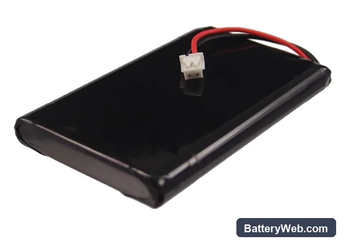 RTI T2B Replacement Battery, 3.7V, 1100mAh, Li-ion 3