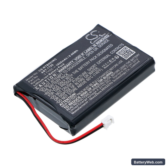 RTI T3V Replacement Battery, 3.7V, 1800mAh, Li-ion 1
