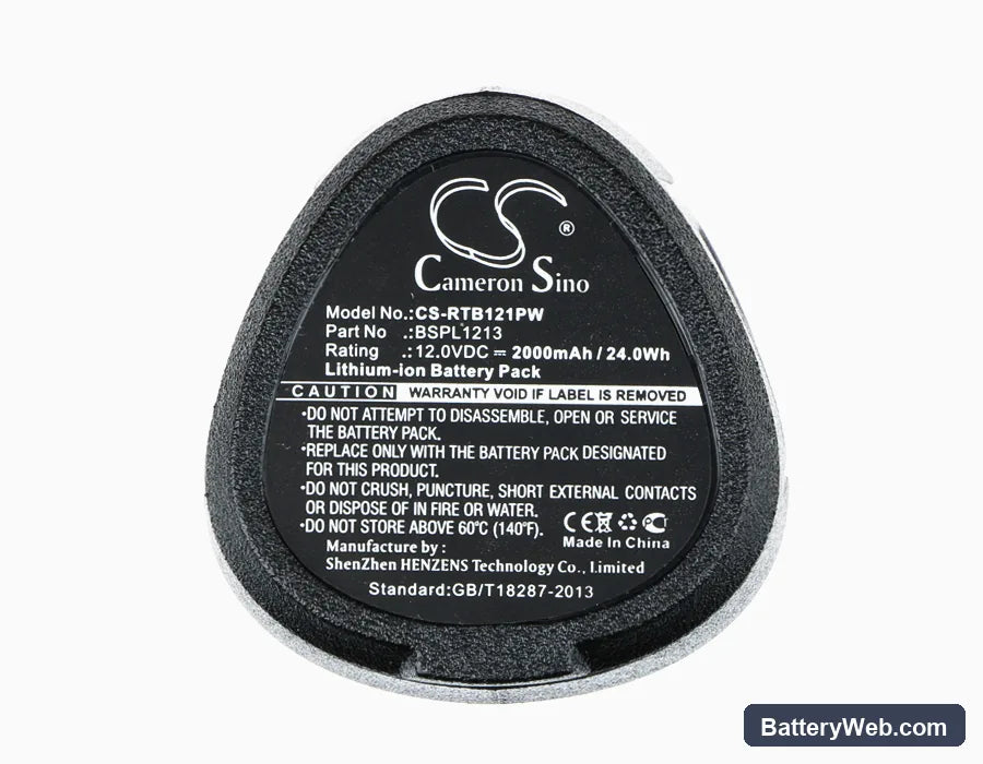 Ryobi RCD12011L Replacement Battery, 12V, 2000mAh, Li-ion 5