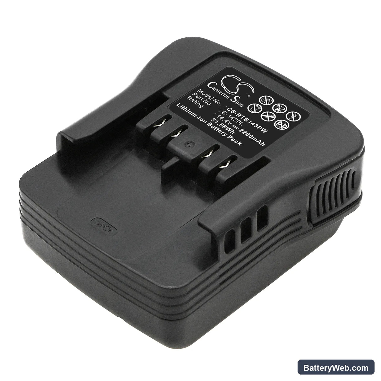 Ryobi BIW-1465 Replacement Battery, 14.4V, 2200mAh, Li-ion 1