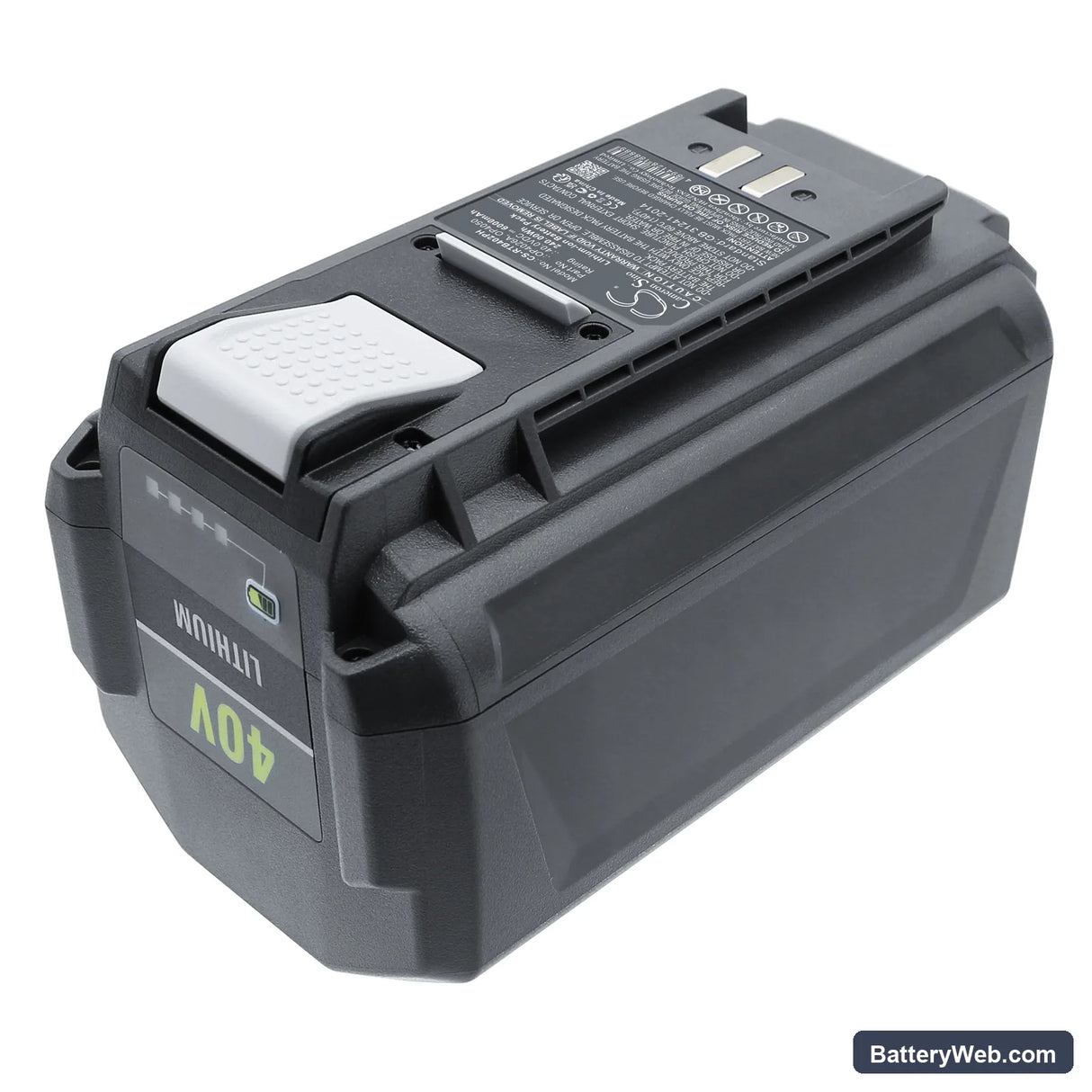 Ryobi RY40210 Replacement Battery, 40V, 6000mAh, Li-ion 2