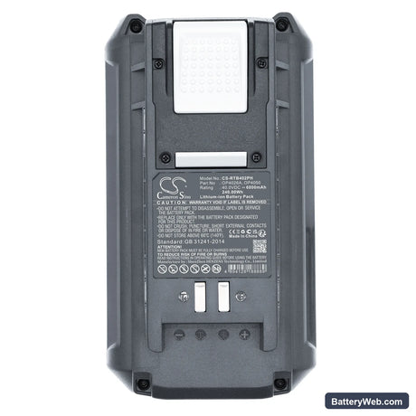 Ryobi RY40210 Replacement Battery, 40V, 6000mAh, Li-ion 5