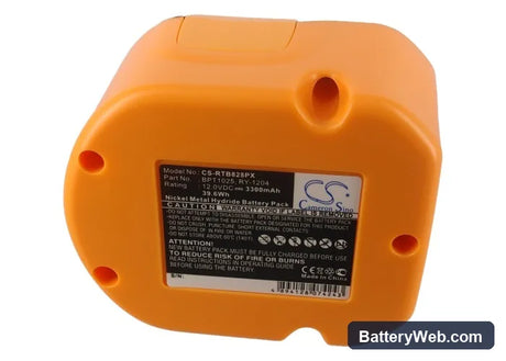 Ryobi HP1201MK2 Replacement Battery, 12V, 3300mAh, Ni-MH 5