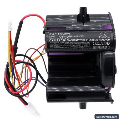 Rowenta Dual Force 2 in 1 Replacement Battery, 18.5V, 3500mAh, Li-ion 3