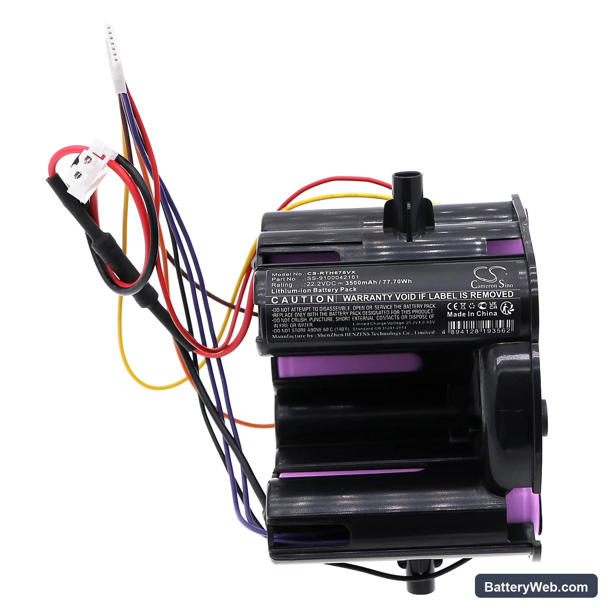 Rowenta RH6751WO Replacement Battery, 22.2V, 3500mAh, Li-ion 3