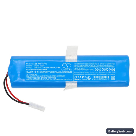 Rowenta RG7975WH/NS0 Replacement Battery, 14.4V, 5200mAh, Li-ion 3