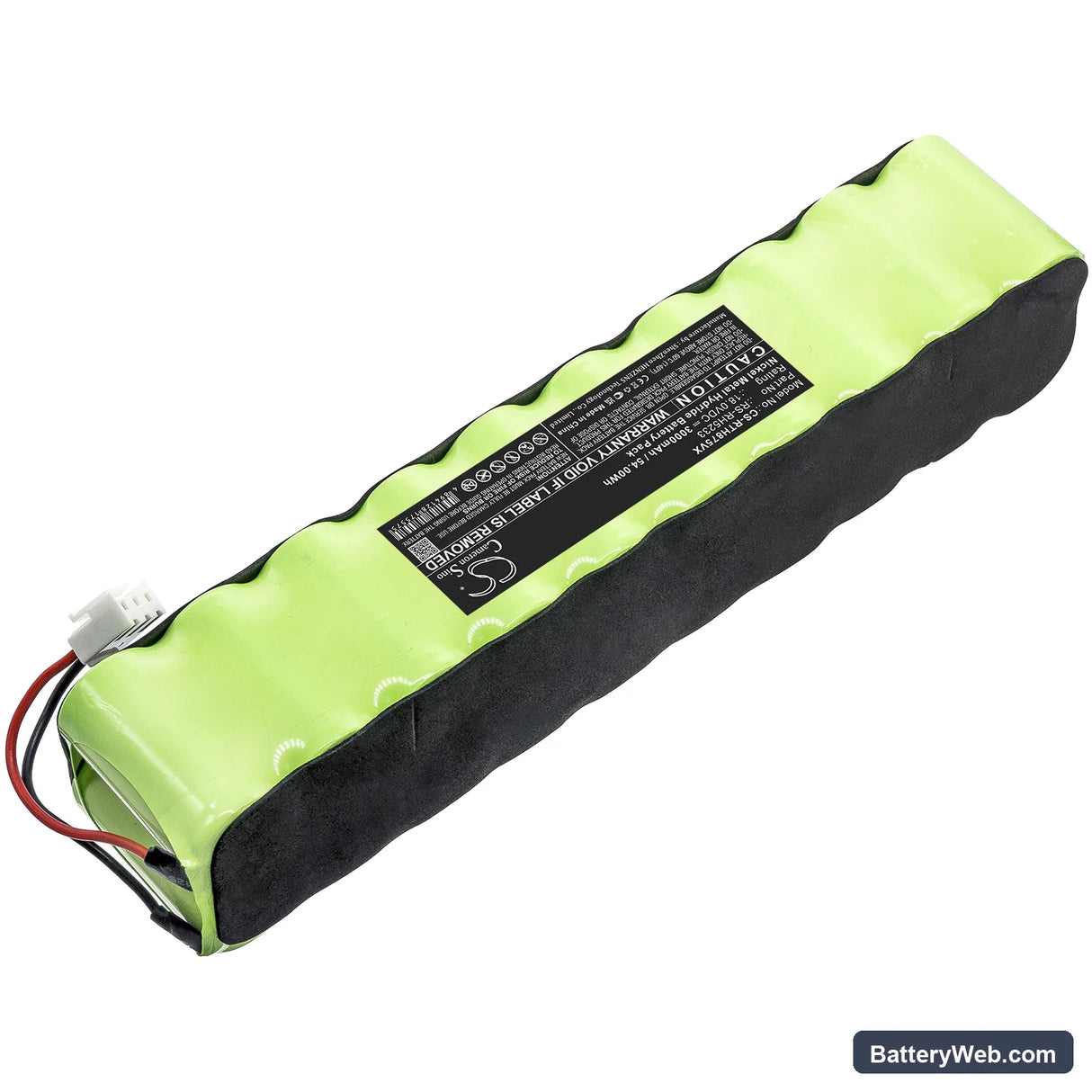 Rowenta RH8753 Replacement Battery, 18V, 3000mAh, Ni-MH 2