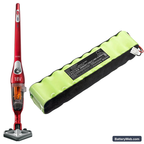 Rowenta RH8753 Replacement Battery, 18V, 3000mAh, Ni-MH 6