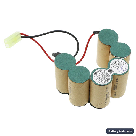 Rowenta Cleanette Air Force Replacement Battery, 7.2V, 2000mAh, Ni-MH 2