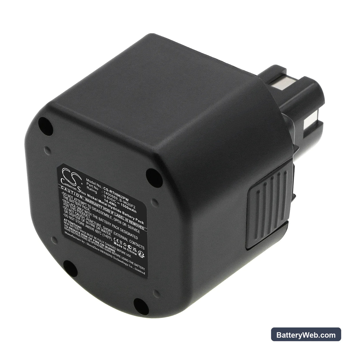 Ryobi CTH962K Replacement Battery, 9.6V, 1500mAh, Ni-MH 1