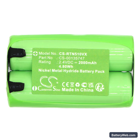 Rowenta Tondeuse Wet & Dry Replacement Battery, 2.4V, 2000mAh, Ni-MH 3