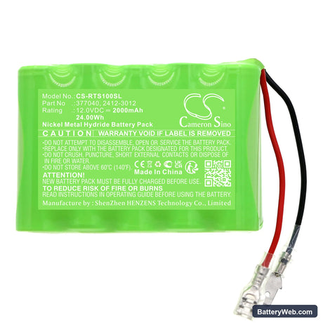 Roto RT2 SF G1 Replacement Battery, 12V, 2000mAh, Ni-MH 3