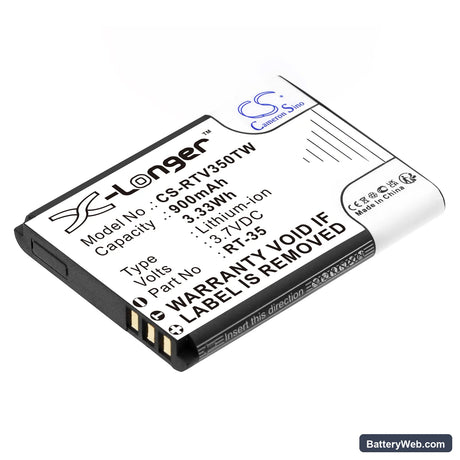 Retevis RT35 Replacement Battery, 3.7V, 900mAh, Li-ion 1