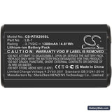 Rode Performer TX-M2 Replacement Battery, 3.7V, 1300mAh, Li-ion 3