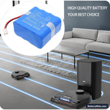 Rowenta RR9695WH Replacement Battery, 14.8V, 5200mAh, Li-ion 6