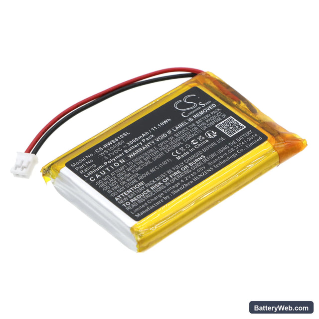 Raspberry Raspberry Pi Replacement Battery, 3.7V, 3000mAh, Li-Polymer 1