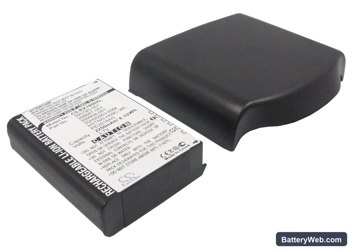 HP iPAQ RX1900 Replacement Battery, 3.7V, 2250mAh, Li-ion 1